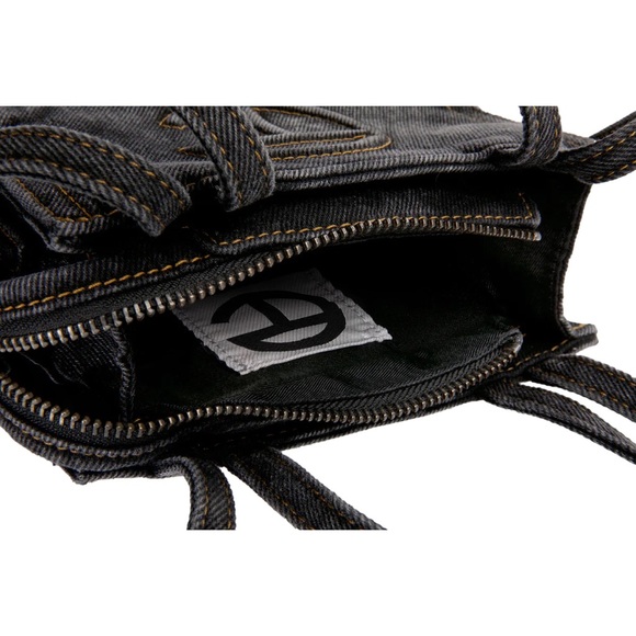 Small Telfar Denim Shopper- Black - Picture 7 of 9
